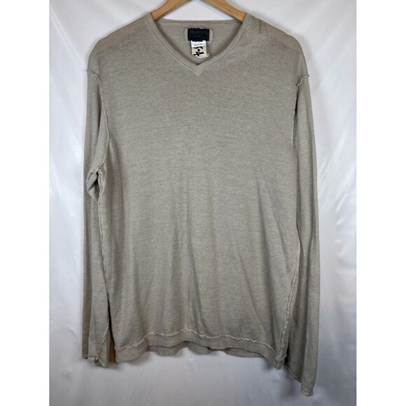 Transit Uomo 410 Italy Cashmere Silk Linen V Neck Long Sleeve Sweater Men’s XL - Picture 1 of 8